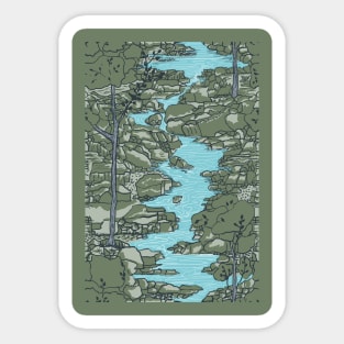 A River Runs Through it Sticker